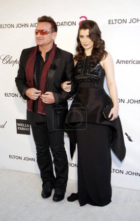 Photo for Bono and Eve Hewson at the 21st Annual Elton John AIDS Foundation Academy Awards Viewing Party held at the Pacific Design Center in West Hollywood, California, United States on February 24, 2013. - Royalty Free Image