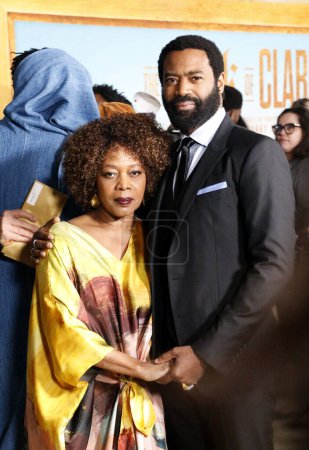 Photo for Alfre Woodard and Nicholas Pinnock at the Los Angeles premiere of 'The Book of Clarence' held at the Academy Museum of Motion Pictures in Los Angeles, USA on January 5, 2024. - Royalty Free Image