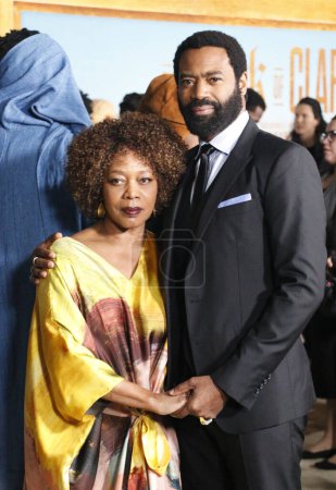 Photo for Alfre Woodard and Nicholas Pinnock at the Los Angeles premiere of 'The Book of Clarence' held at the Academy Museum of Motion Pictures in Los Angeles, USA on January 5, 2024. - Royalty Free Image