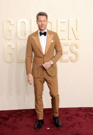 Téléchargez les photos : Justin Hartley au 81e Golden Globe Awards annuel au Beverly Hilton Hotel à Beverly Hills, États-Unis le 7 janvier 2024. - en image libre de droit