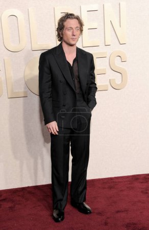 Foto de Jeremy Allen White en los 81st Annual Golden Globe Awards celebrados en el Beverly Hilton Hotel en Beverly Hills, EE.UU. el 7 de enero de 2024. - Imagen libre de derechos