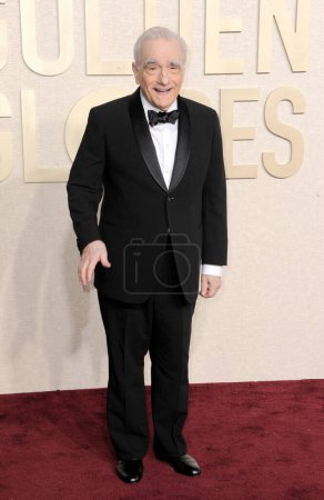 Téléchargez les photos : Martin Scorsese au 81e Golden Globe Awards annuel au Beverly Hilton Hotel à Beverly Hills, États-Unis le 7 janvier 2024. - en image libre de droit