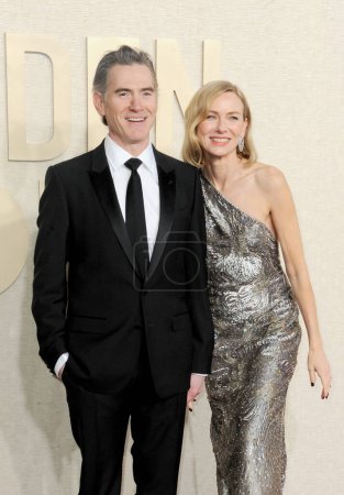 Téléchargez les photos : Billy Crudup et Naomi Watts lors de la 81e cérémonie annuelle des Golden Globe Awards au Beverly Hilton Hotel à Beverly Hills, États-Unis, le 7 janvier 2024. - en image libre de droit