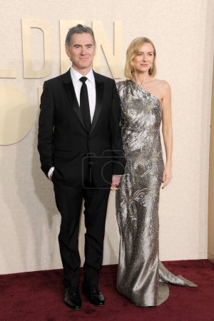 Photo for Billy Crudup and Naomi Watts at the 81st Annual Golden Globe Awards held at the Beverly Hilton Hotel in Beverly Hills, USA on January 7, 2024. - Royalty Free Image