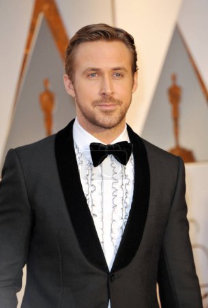 Foto de Ryan Gosling en los 89º Premios Anuales de la Academia celebrados en el Hollywood and Highland Center en Hollywood, EE.UU. el 26 de febrero de 2017. - Imagen libre de derechos