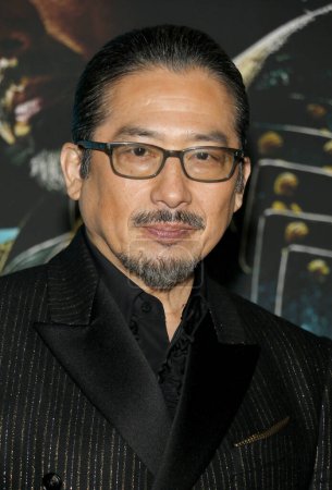 Téléchargez les photos : Hiroyuki Sanada lors de la première à Los Angeles du Shogun de FX au Academy Museum of Motion Pictures à Los Angeles, États-Unis le 13 février 2024. - en image libre de droit