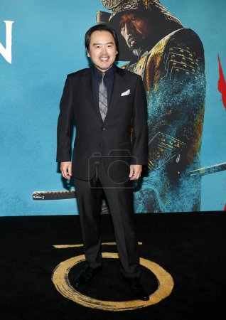Foto de Eijiro Ozaki en el estreno en Los Ángeles del 'Shogun' de FX celebrado en el Academy Museum of Motion Pictures en Los Ángeles, EE.UU. el 13 de febrero de 2024. - Imagen libre de derechos