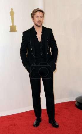 Foto de Ryan Gosling en los 96º Premios Anuales de la Academia celebrados en el Dolby Theater en Hollywood, EE.UU. el 10 de marzo de 2024. - Imagen libre de derechos