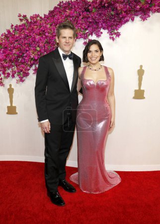 Photo for America Ferrera and Ryan Piers Williams at the 6th Annual Academy Awards held at the Dolby Theater in Hollywood, USA on March 10, 2024. - Royalty Free Image