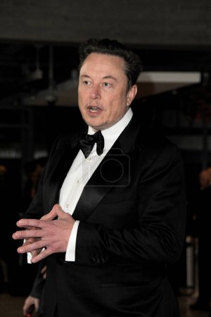 Téléchargez les photos : Elon Musk lors de la 10e cérémonie annuelle de remise des prix Breakthrough tenue au Academy Museum of Motion Pictures à Los Angeles, États-Unis le 13 avril 2024. - en image libre de droit