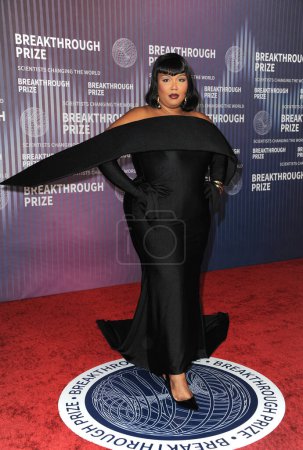 Photo for Lizzo at the 10th Annual Breakthrough Prize Ceremony held at the Academy Museum of Motion Pictures in Los Angeles, USA on April 13, 2024. - Royalty Free Image