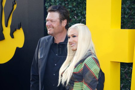 Téléchargez les photos : Blake Shelton et Gwen Stefani à la première de Los Angeles de "The Fall Guy" au Dolby Theater à Hollywood, États-Unis le 30 avril 2024. - en image libre de droit