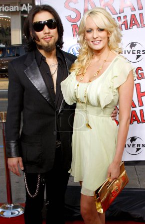 Photo for Dave Navarro and Stormy Daniels at the World Premiere of "Forgetting Sarah Marshall" held at the Grauman's Chinese Theater in Hollywood, USA on April 10, 2008. - Royalty Free Image