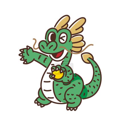 Téléchargez les illustrations : Illustration du personnage de dragon à guider - en licence libre de droit