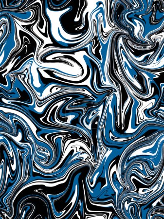 Photo for Abstract hand drawn seamless pattern with geometric and brush painted elements. - Royalty Free Image