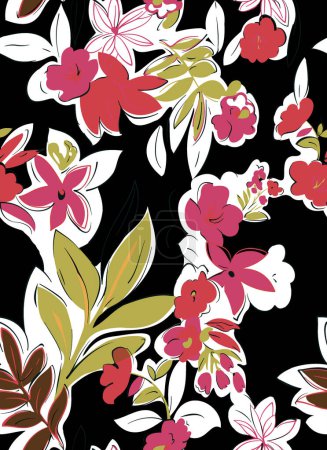 hand draw ethnic pattern. Stylish print for textile design and decoration.