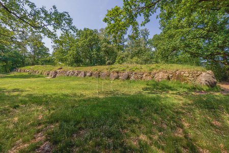 Téléchargez les photos : La plus grande tombe sur le site Dolmen 25a-c connu sous le nom de Kleinenkneter Stones à Wildeshausen - en image libre de droit