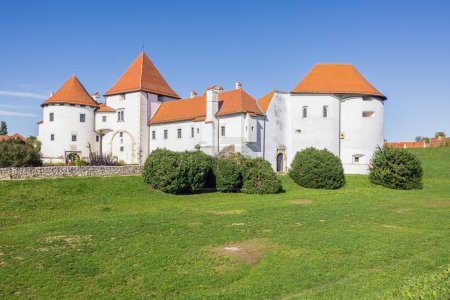 Photo for General view of the Varazdin Castle, the historic nucleus and old town - Royalty Free Image