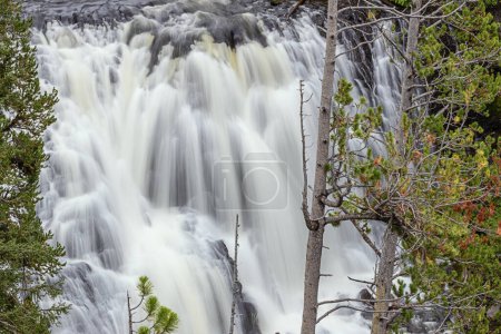 Photo for Detailed view of the Kepler Cascades, seen from the overlook in the Yellowstone National Park - Royalty Free Image