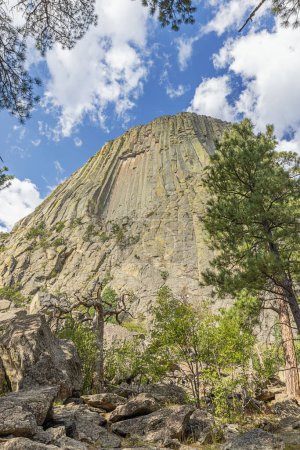 Photo for The window in the Devils Tower, seen from the path around the mountain - Royalty Free Image