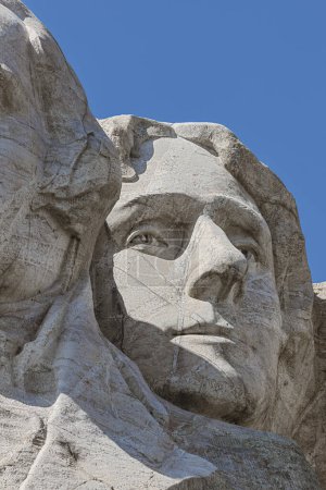 Photo for Close up of Thomas Jefferson on Mount Rushmore, located near Keystone, South Dakota - Royalty Free Image