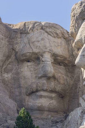 Photo for Close up of Theodore Roosevelt on Mount Rushmore, located near Keystone, South Dakota - Royalty Free Image