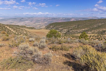 Large valleys at Island Park Overlook in the Dinosaur National Monument