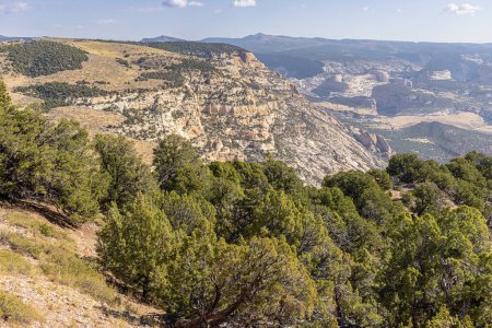 Sandstone mountains at Iron Springs Bench Overlook in the Dinosaur National Monument