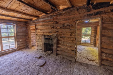 Inside view of the Josie Morris Cabin in the Dinosaur National Monument