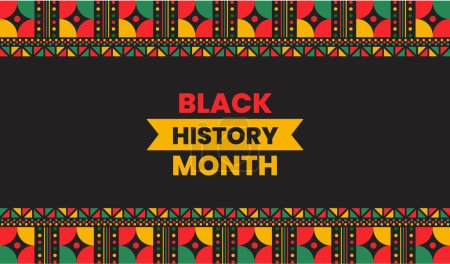 Téléchargez les illustrations : Black history month background. black history month 2023 background. African American History or Black History Month. Celebrated annually in February in the USA and Canada. - en licence libre de droit
