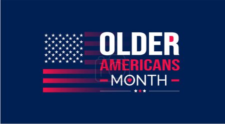 Older Americans Month background or banner design template celebrated in may