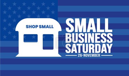November is Small Business Saturday background template. Holiday concept. background, banner, placard, card, and poster design template with text inscription and standard color. vector illustration.