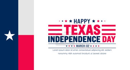 Téléchargez les illustrations : Texas Independence Day fond avec drapeau du Texas. Texas Independence Day Liberté vacances aux États-Unis et célébrées chaque année en Mars. - en licence libre de droit