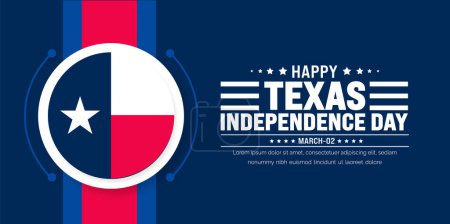 Téléchargez les illustrations : Texas Independence Day fond avec drapeau du Texas. Texas Independence Day Liberté vacances aux États-Unis et célébrées chaque année en Mars. - en licence libre de droit