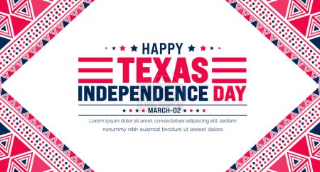 Texas Independence Day background with Texas flag. Texas Independence Day Freedom holiday in United States and celebrated annually in March.