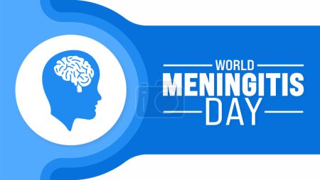 April is World Meningitis Day background template. Holiday concept. use to background, banner, placard, card, and poster design template with text inscription and standard color. vector illustration.