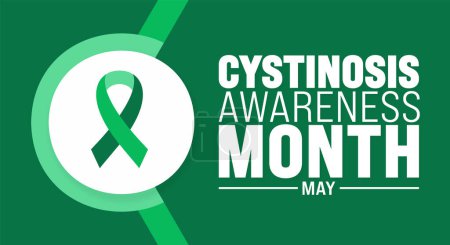 May is Cystinosis Awareness Month background template. Holiday concept. use to background, banner, placard, card, and poster design template with text inscription and standard color. vector illustrati