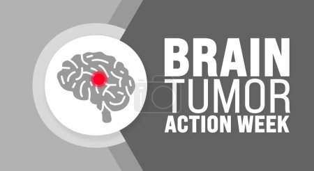 May is Brain Tumor Action Week background template. Holiday concept. use to background, banner, placard, card, and poster design template with text inscription and standard color. vector illustration.