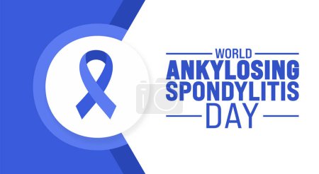 World Ankylosing Spondylitis Day background template. Holiday concept. use to background, banner, placard, card, and poster design template with text inscription and standard color. vector