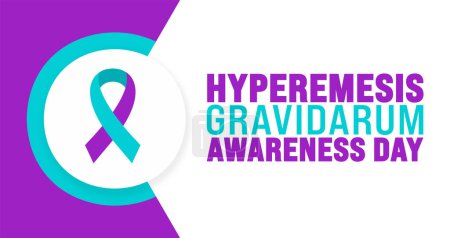 Hyperemesis Gravidarum Awareness Day background template. Holiday concept. use to background, banner, placard, card, and poster design template with text inscription and standard color. vector