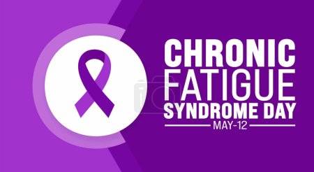 May is Chronic Fatigue Syndrome Day background template. Holiday concept. use to background, banner, placard, card, and poster design template with text inscription and standard color. vector