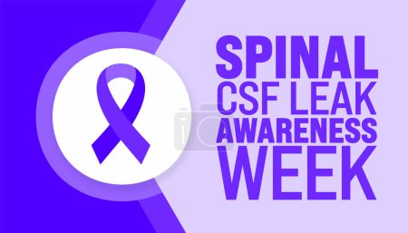 June is Spinal CSF Leak Awareness Week background template. Holiday concept. use to background, banner, placard, card, and poster design template.