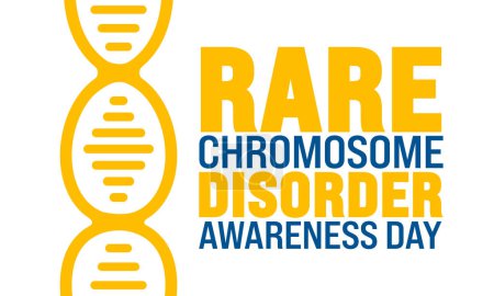 June is Rare chromosome disorder awareness day background template. Holiday concept. use to background, banner, placard, card, and poster design template with text inscription and standard color.