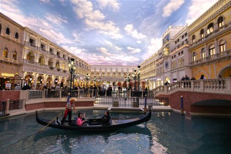 Photo for Step into a world of grandeur with this high-resolution photograph of The Venetian Las Vegas, a luxury hotel and casino resort that stands as a monument to opulence on the iconic Las Vegas Strip - Royalty Free Image