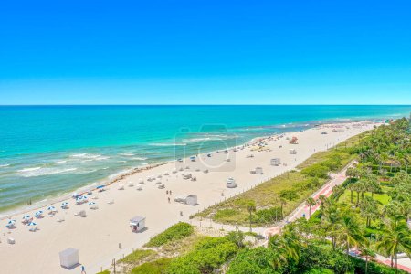 Foto de Vista aérea de Miami Beach Beach - Imagen libre de derechos