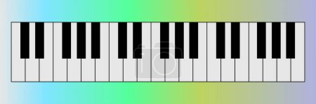 Illustration for Piano, icon, vector illustration. - Royalty Free Image