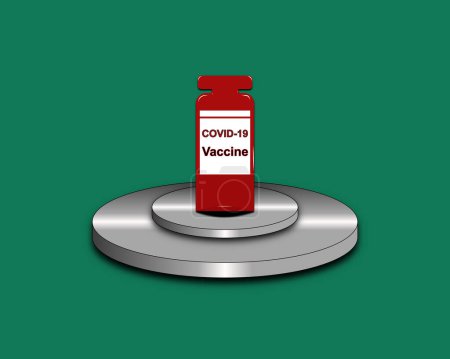 Photo for Covid 1 9 vaccine, coronavirus, covid - 1 9. vector illustration. - Royalty Free Image