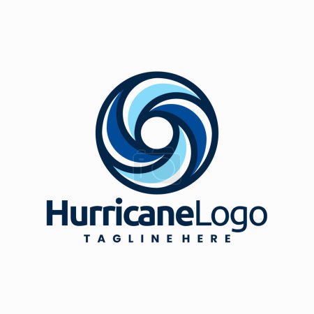 Hurricane logo, circle hurricane logo