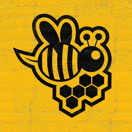 Photo for NIce image of small bee sign - Royalty Free Image