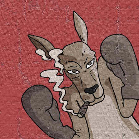 Téléchargez les photos : NIce image de kangourou de boxe - en image libre de droit